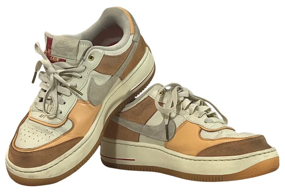 Nike Air Force 1 Peach Shadow Sneakers Womens Size 9